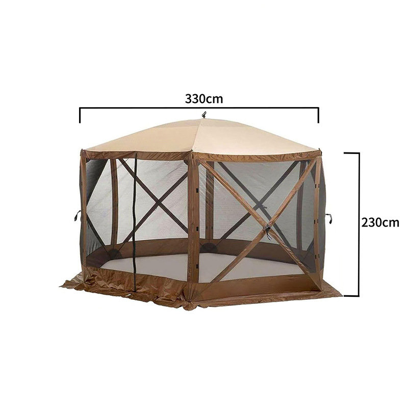Hexagon Castra screen domos & mansiunculas