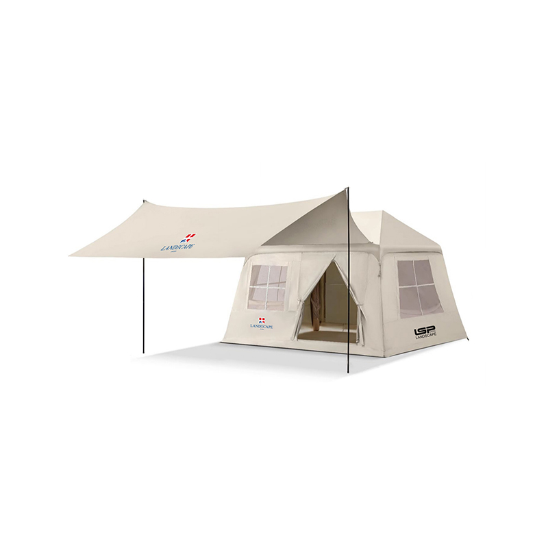 Inflatable tabernaculo cum pelle
